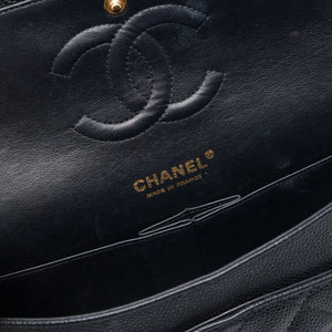 Chanel Classic Double Flap Bag Quilted Caviar Medium - view 5