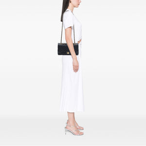 Chanel Classic Double Flap Bag Quilted Caviar Medium - view 6