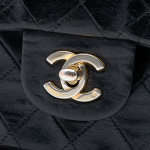 Chanel Vintage Classic Double Flap Bag Quilted Lambskin Small - view 6