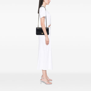 Chanel Classic Double Flap Bag Quilted Caviar Medium - view 6