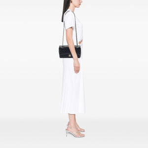 Chanel Classic Double Flap Bag Chevron Lambskin Medium - view 6