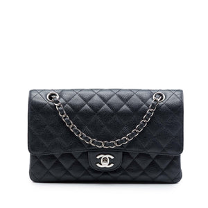 Chanel Classic Double Flap Bag Quilted Caviar Medium - view 1