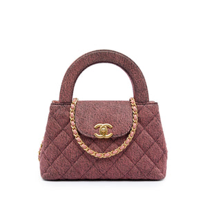 Chanel Kelly Top Handle Shopping Bag Quilted Tweed Mini - view 1