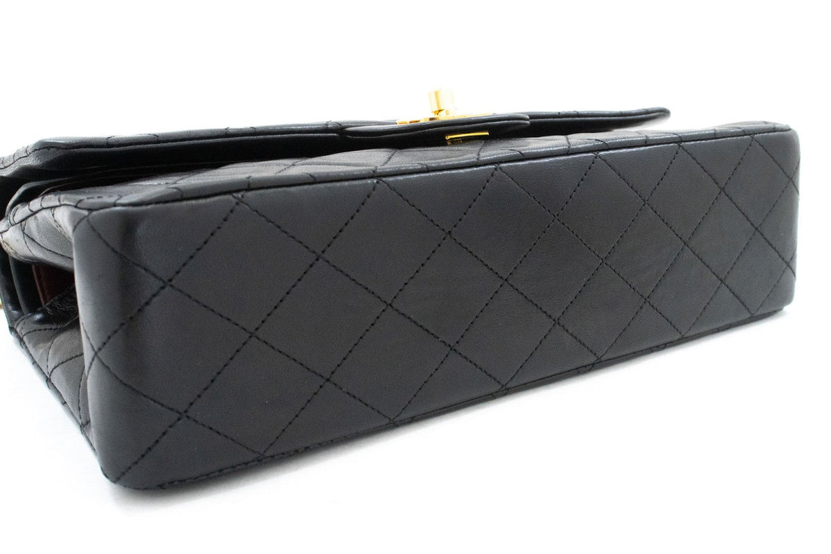 Vintage Classic Double Flap Bag Quilted Lambskin Medium