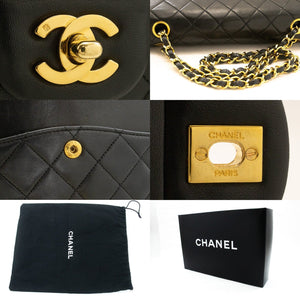 Chanel Vintage Classic Double Flap Bag Quilted Lambskin Medium - view 7
