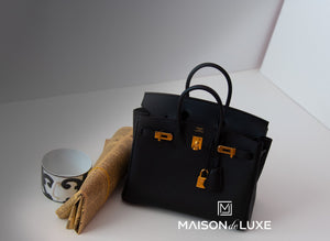 Hermes Hermes Black Noir Togo GHW Birkin 25 Handbag - view 3