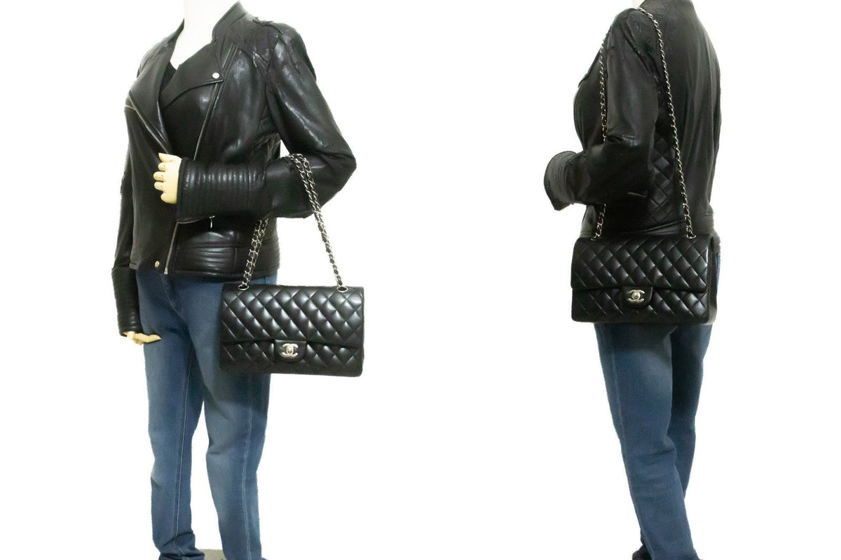 Vintage Classic Double Flap Bag Quilted Lambskin Medium