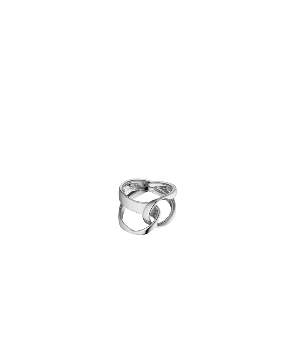 Polène Éole Ring - Silver in rhodium plated brass