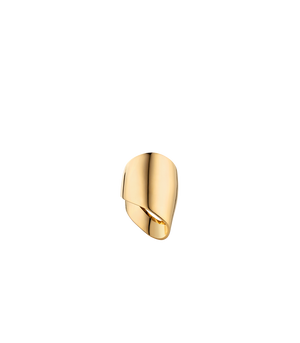 Polène Éole Draped Ring - 24 carat gold gilded - view 1