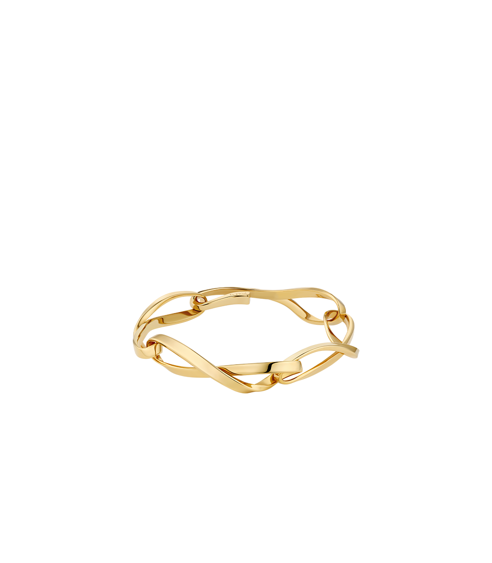 Polène Éole Chain Bracelet - Gold in 24-carat gold gilding