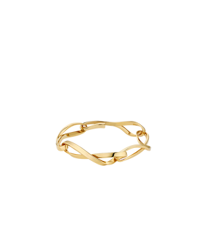 Polène Éole Chain Bracelet - Gold in 24-carat gold gilding - view 1
