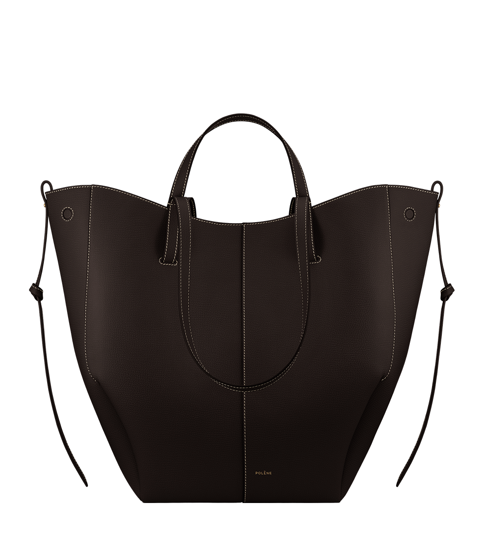 Polène Cyme Tote - Textured Ebony