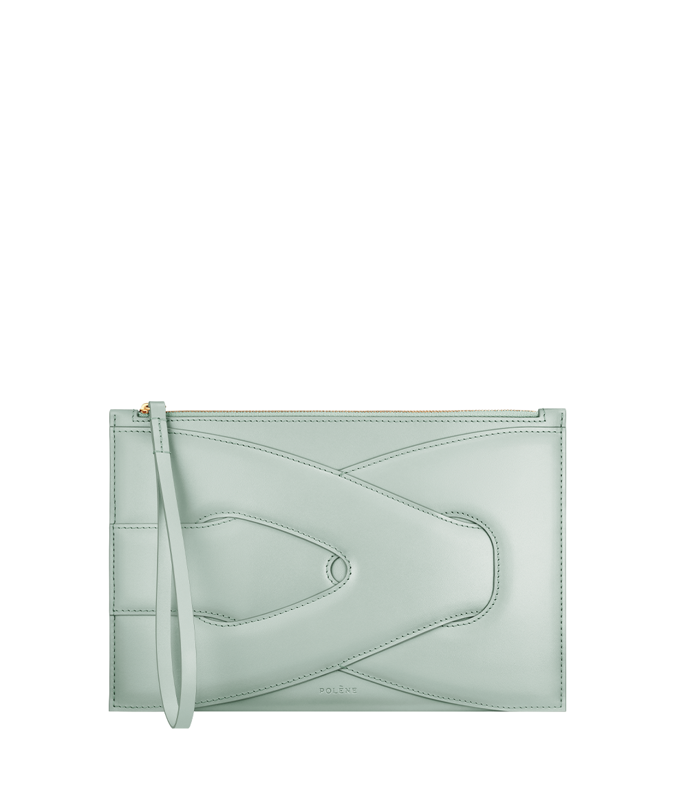 Polène Nodde Pouch - Sea Foam