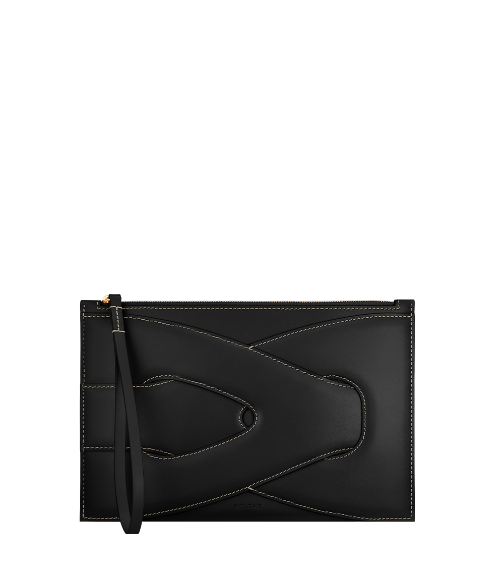 Polène Nodde Pouch - Black