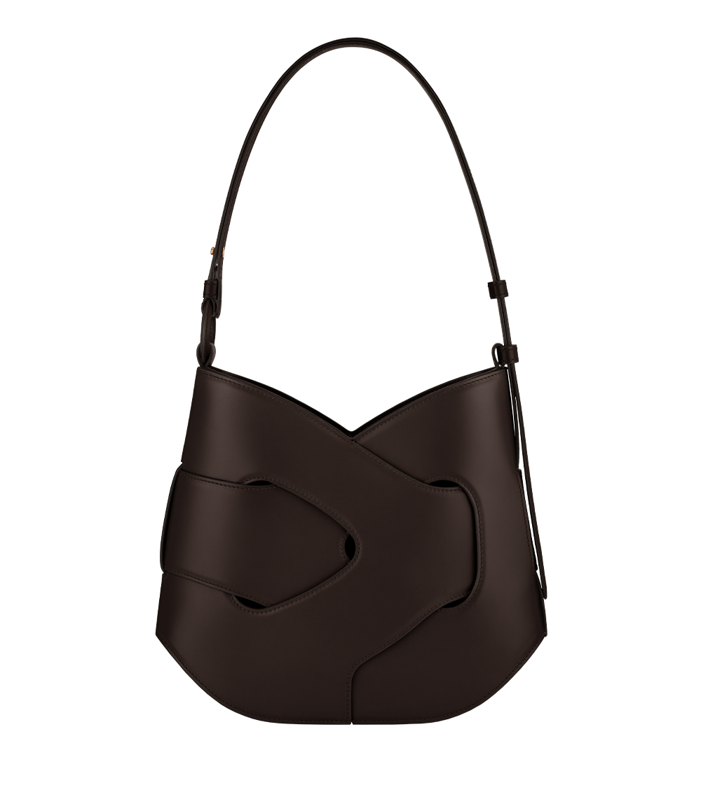 Polène Nodde Hobo - Smooth Ebony