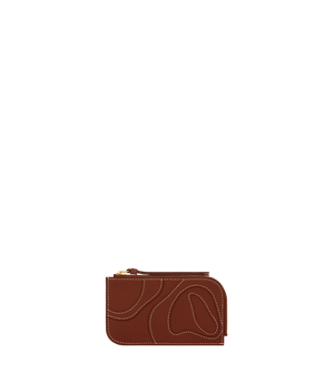 Polène Atla Card Holder - Duo Cognac - view 1