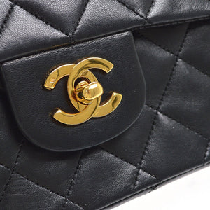 Chanel Vintage Classic Double Flap Bag Quilted Lambskin Medium - view 9