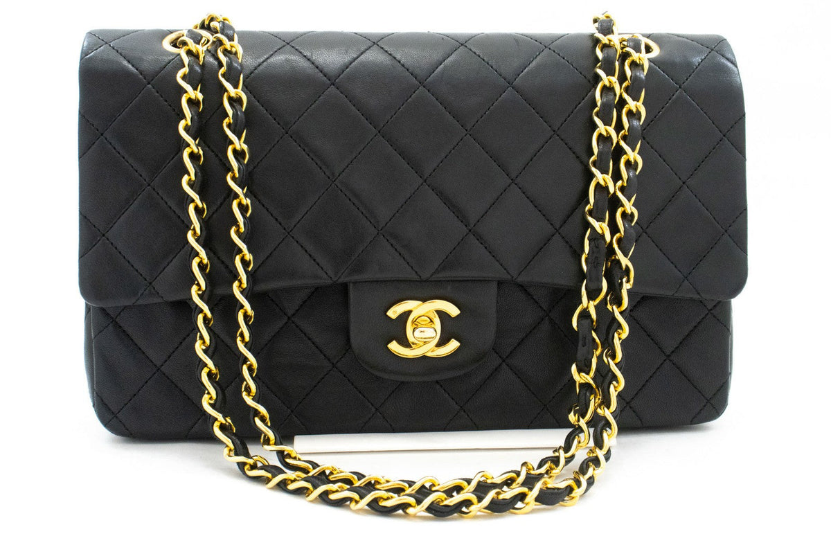 Vintage Classic Double Flap Bag Quilted Lambskin Medium